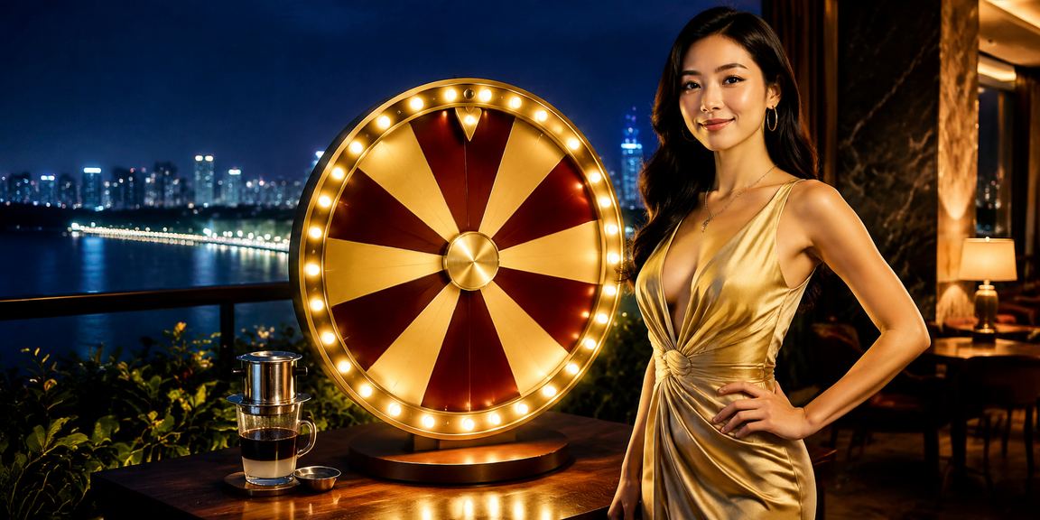 Người dùng Hà Nội tham gia vòng quay may mắn trực tuyến tại quán cà phê