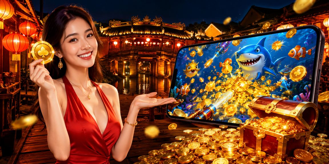 Người chơi cá cược thể thao và casino di động tại Hội An về đêm