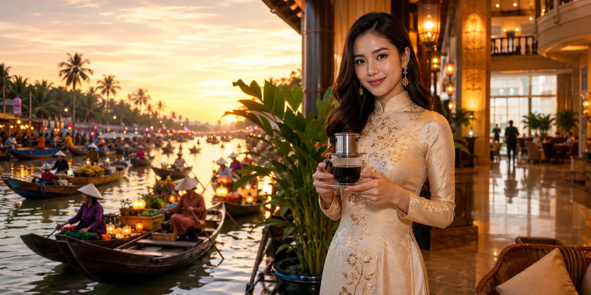 Người dùng vùng Mekong sử dụng app cá cược trực tuyến tại quán cà phê
