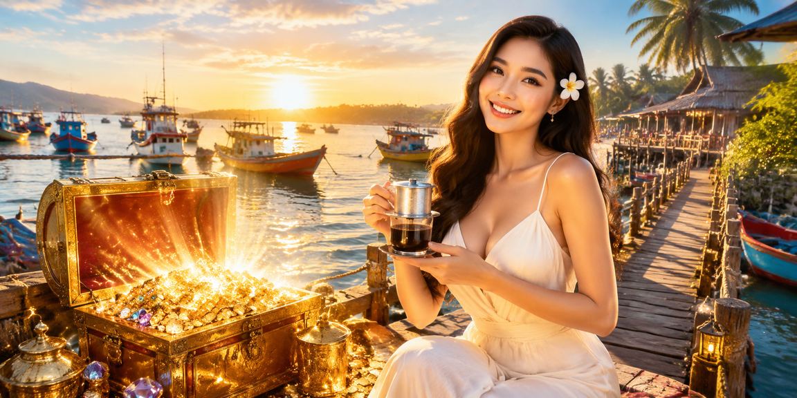 Người chơi casino và cá cược thể thao tại Mũi Né thưởng thức cà phê sáng qua ứng dụng di động